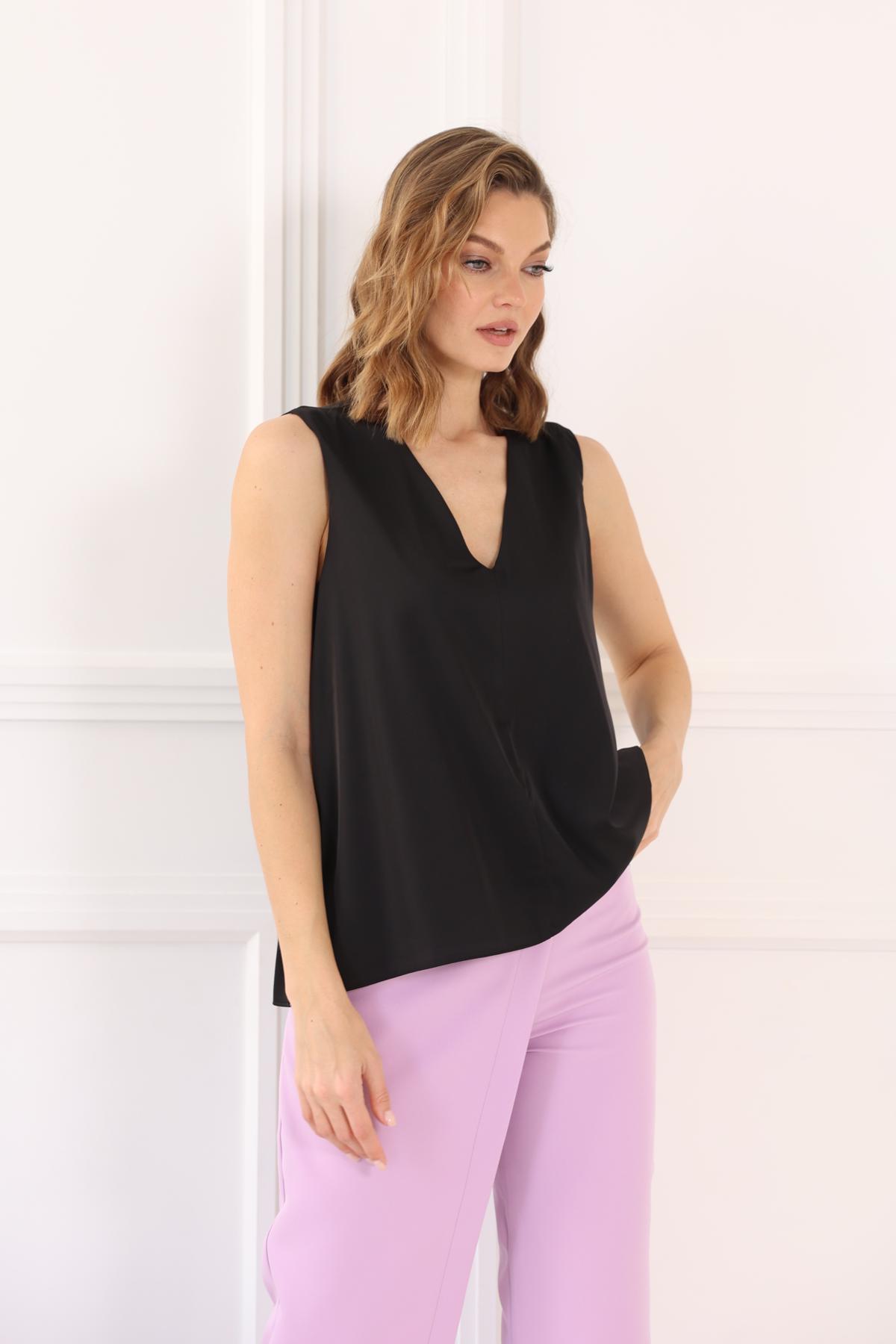 Топ свободного кроя из шёлка