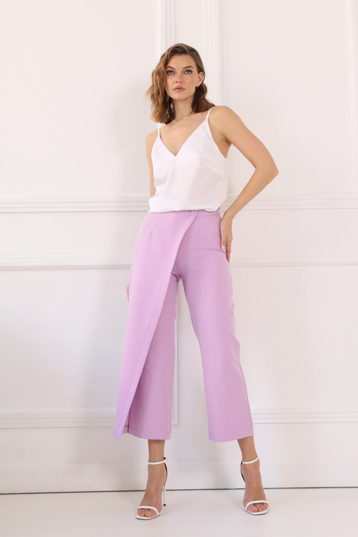 Брюки с запАхом на поясе