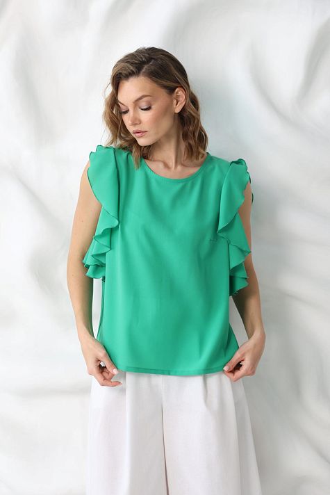 Топ с воланами