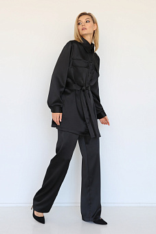 Брюки в пижамном стиле