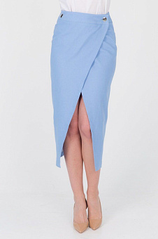 Юбка на запах из джинсы