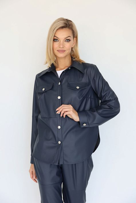 Рубашка из экокожи