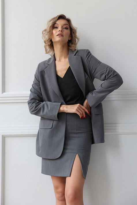 Юбка мини с разрезом