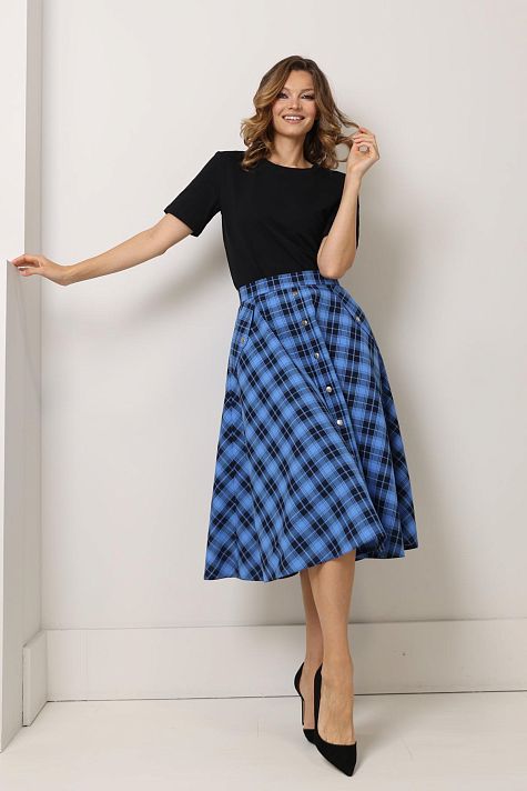 Юбка-трапеция на пуговицах