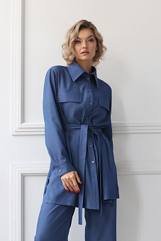 Рубашка в пижамном стиле