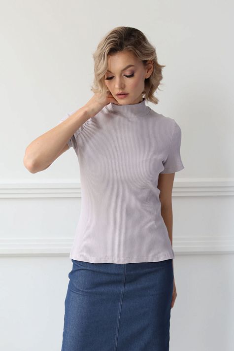 Водолазка с коротким рукавом