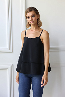 Топ двухслойный на бретелях