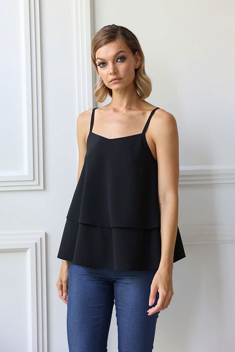 Топ двухслойный на бретелях Топ двухслойный на бретелях