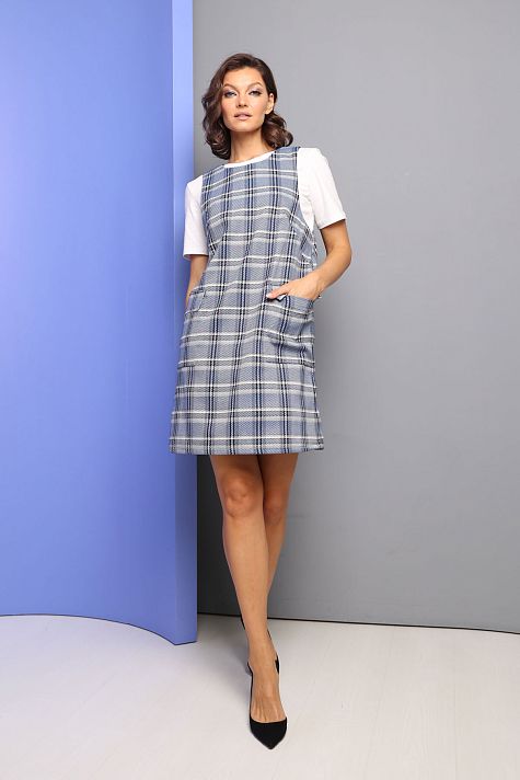 Сарафан мини с карманами Сарафан мини с карманами