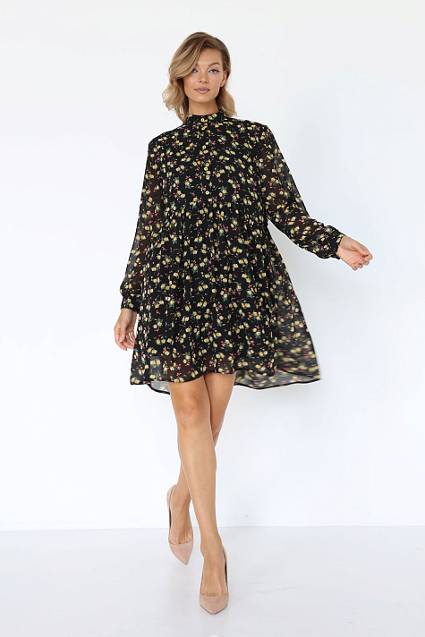 Платье из шифона на подкладке