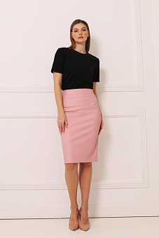 Юбка-карандаш из экокожи