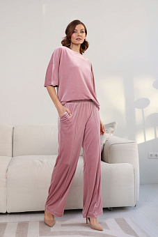 Брюки широкие со стрелкой