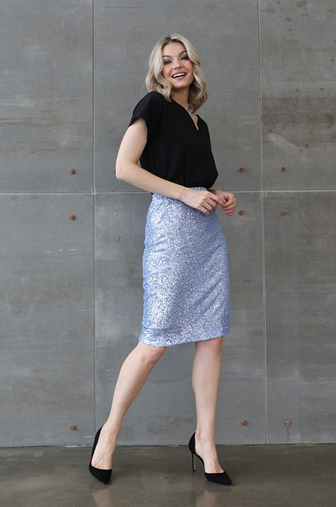 Юбка с пайетками