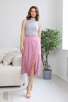 Юбка трапеция с разрезом