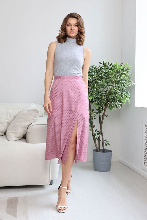 Юбка трапеция с разрезом