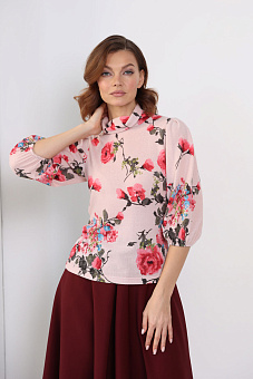 Водолазка с пышным рукавом