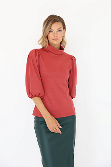 Водолазка с пышным рукавом