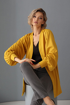 Кардиган с объёмными рукавами