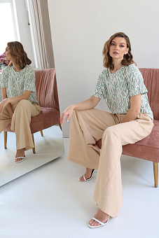 Брюки широкие