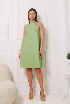 Платье из экокожи