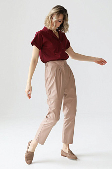 Брюки из искусственной кожи