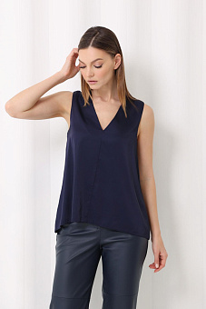 Топ свободного кроя из шёлка