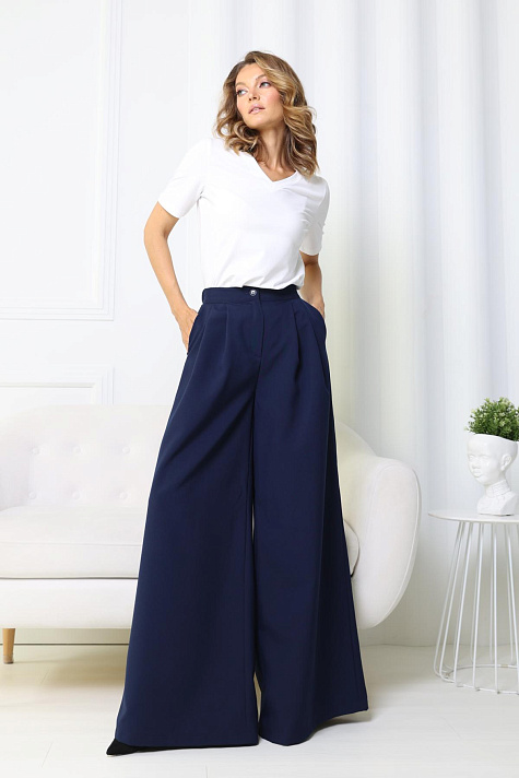 Брюки широкие