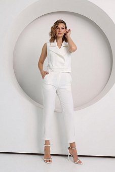 Брюки-капри с защипами