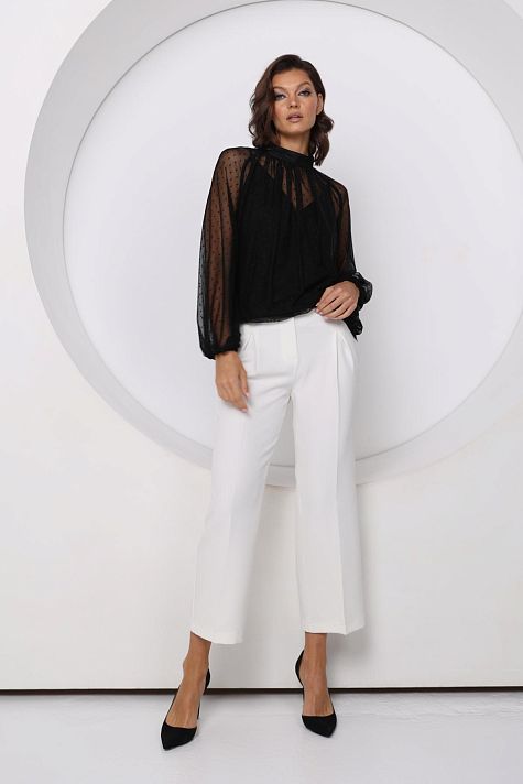 Брюки укороченные со стрелкой