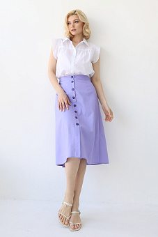 Юбка-трапеция на пуговицах
