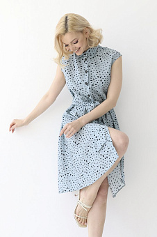 Платье из вискозы с поясом