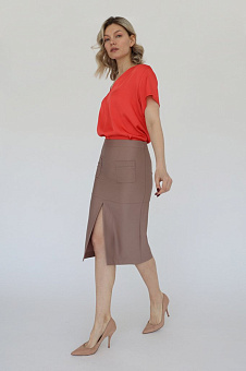 Юбка с разрезом