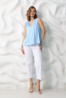 Топ свободного кроя из шёлка