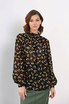 Блузка со сборкой по переду