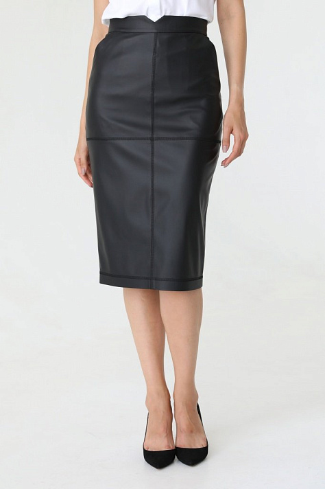 Юбка миди с отстрочкой по швам