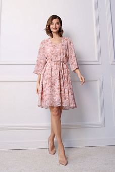 Платье из шифона на подкладке