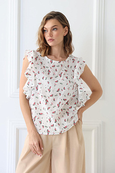 Топ с воланом